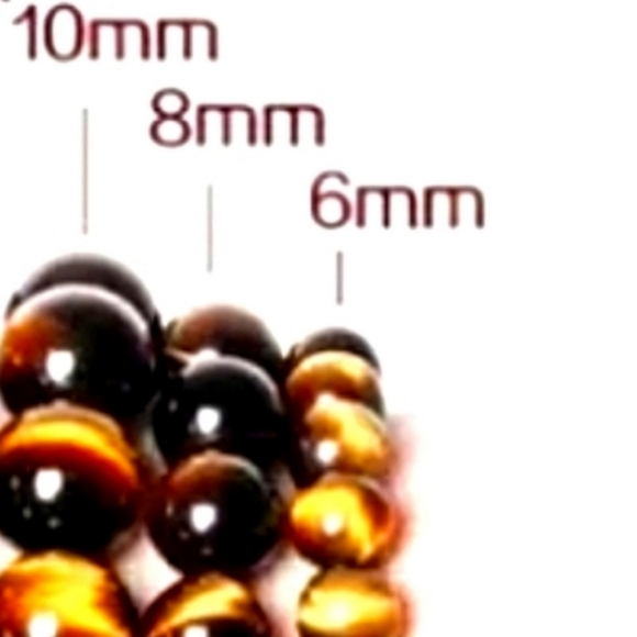 Bracelet Triple Protection Healing Stones Obsidian, Purple Tiger Eye, Lava - Picture 14 of 14